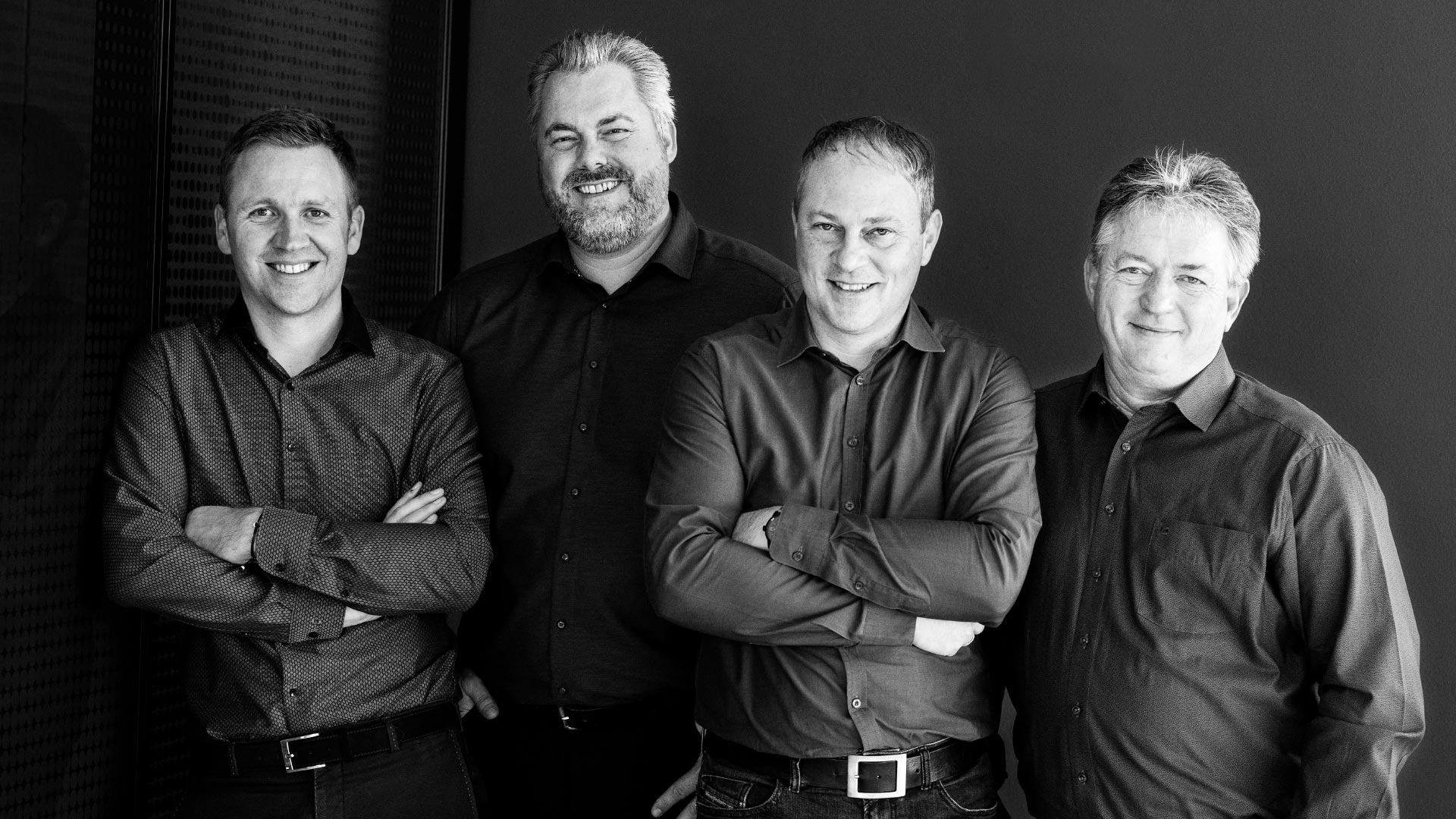 Die Geschäftsführung bei TGSK: Franz Seestaller, Kilian Seefried, Christian Natterer, Andreas Lingg